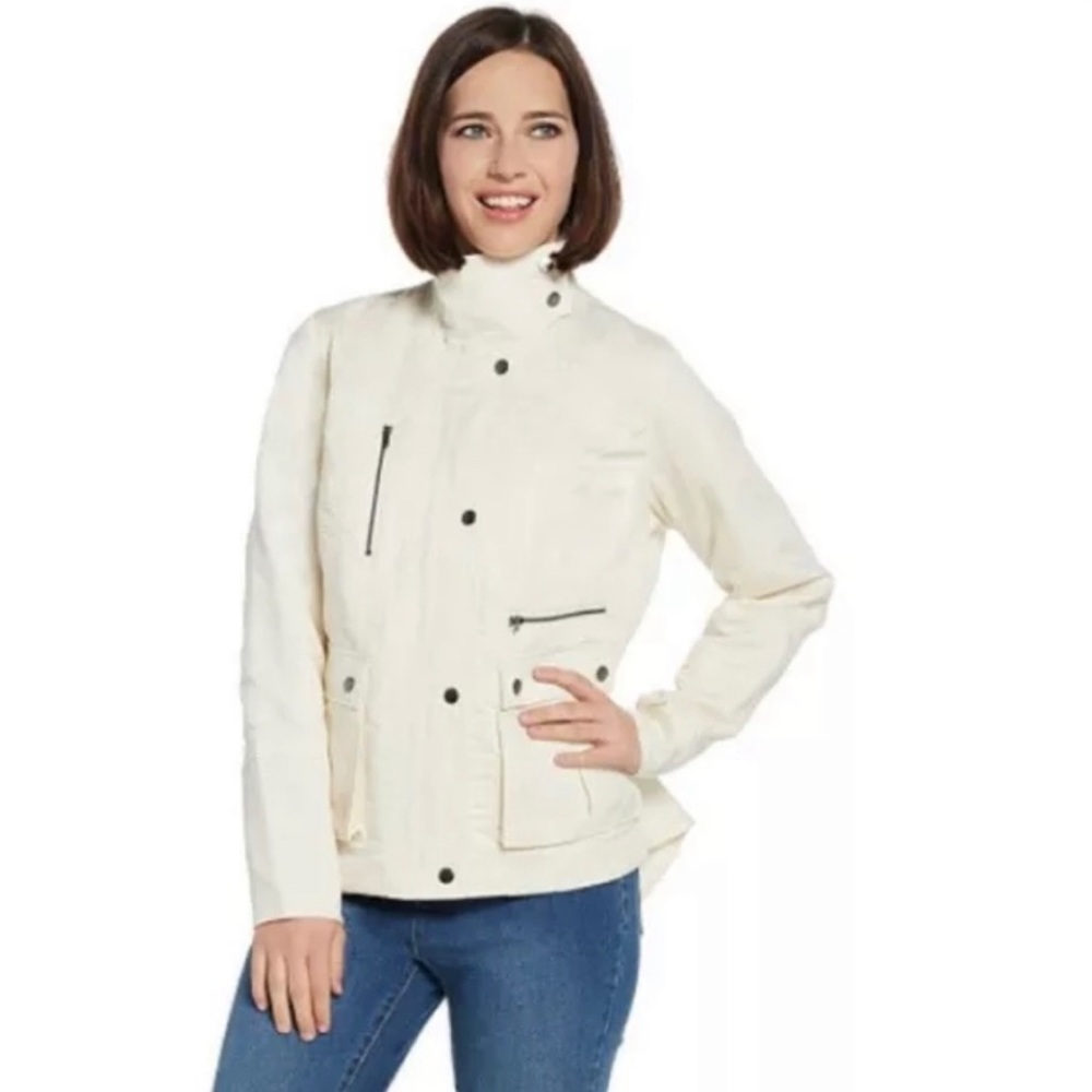 Peace Love World Linen Moto Jacket 3X